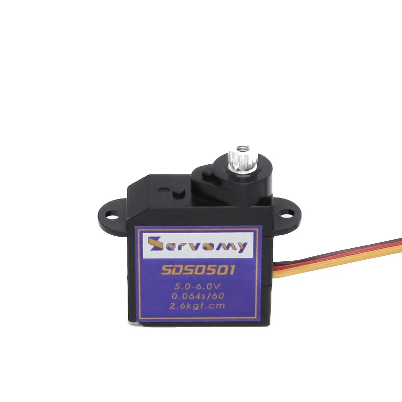 Servomy SDS0501 Micro Digital Servo 5g Metal Gear 0.070 Fast Coreless Motor for 1/28 RC Car Airplanes Parts and Accessories DIY