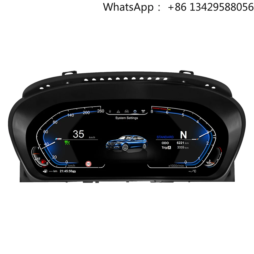 

12.3" INCH Car LCD Digital Instrument Cluster for BMW X5 E70 X6 E71 CCC CIC 2006-2013 Upgrade Speedometer Monitor Cockpit Linux