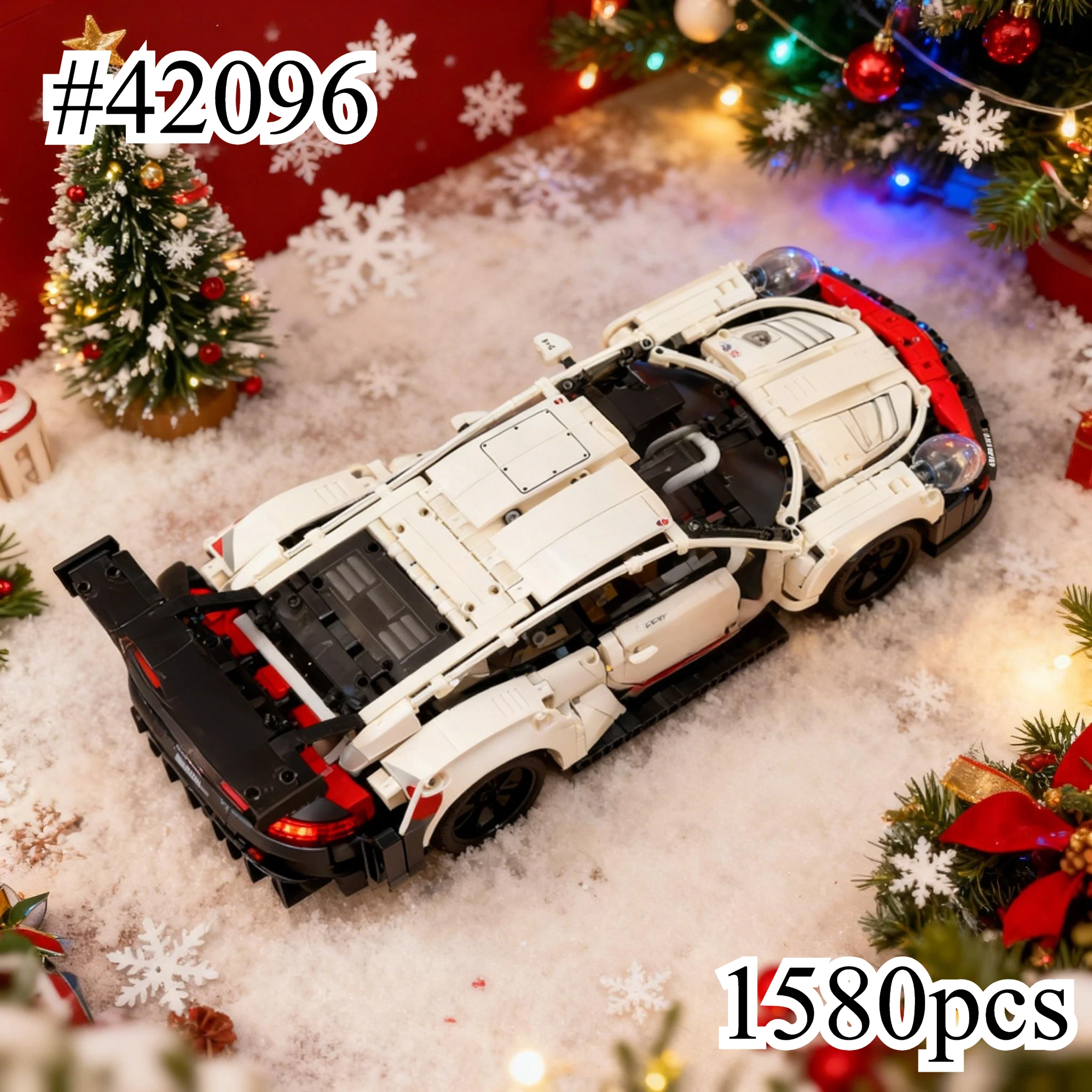 

Mechanical Assembly Sports Car 42096 Peripheral Extensions Compatible with Legoed Particles Suitable for Christmas Gifts 1580pcs
