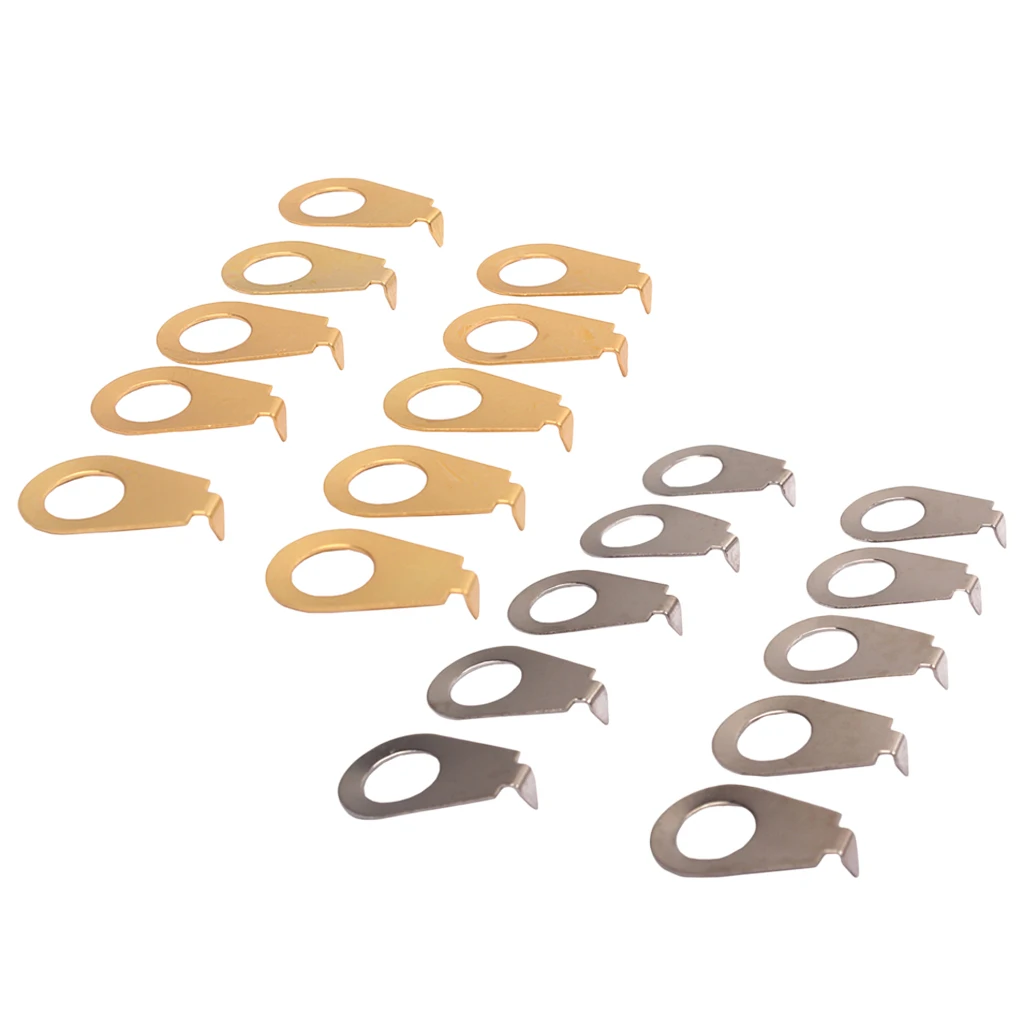 Knob Position Indicator Washer Plates Steel Chrome 10 Pack Metric 8.4mm Inner Fits Most Import Pots for Guitar Upgrades