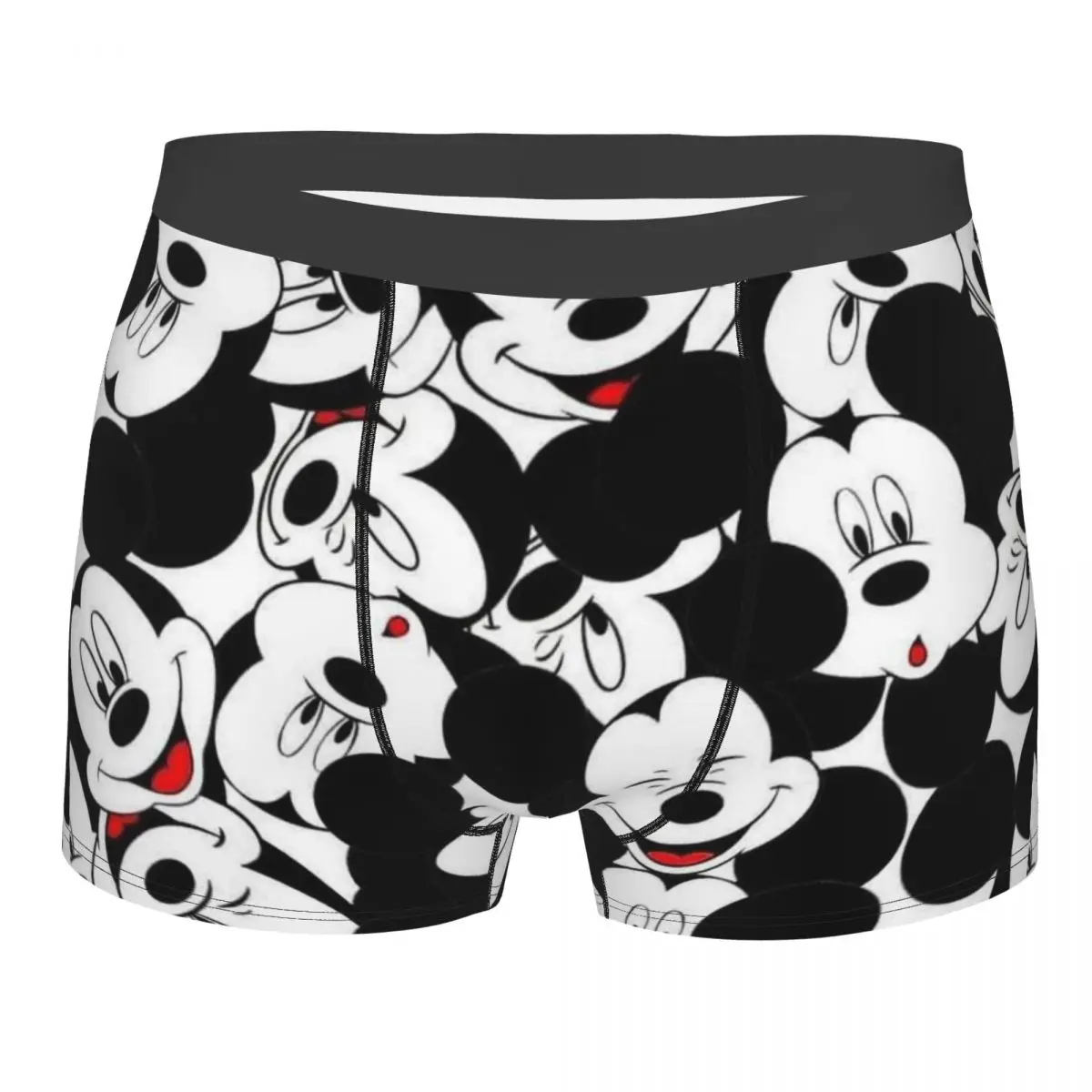 Mickey Mouse Boxer Shorts For Homme 3D Printed Underwear Panties Briefs Breathable Underpants