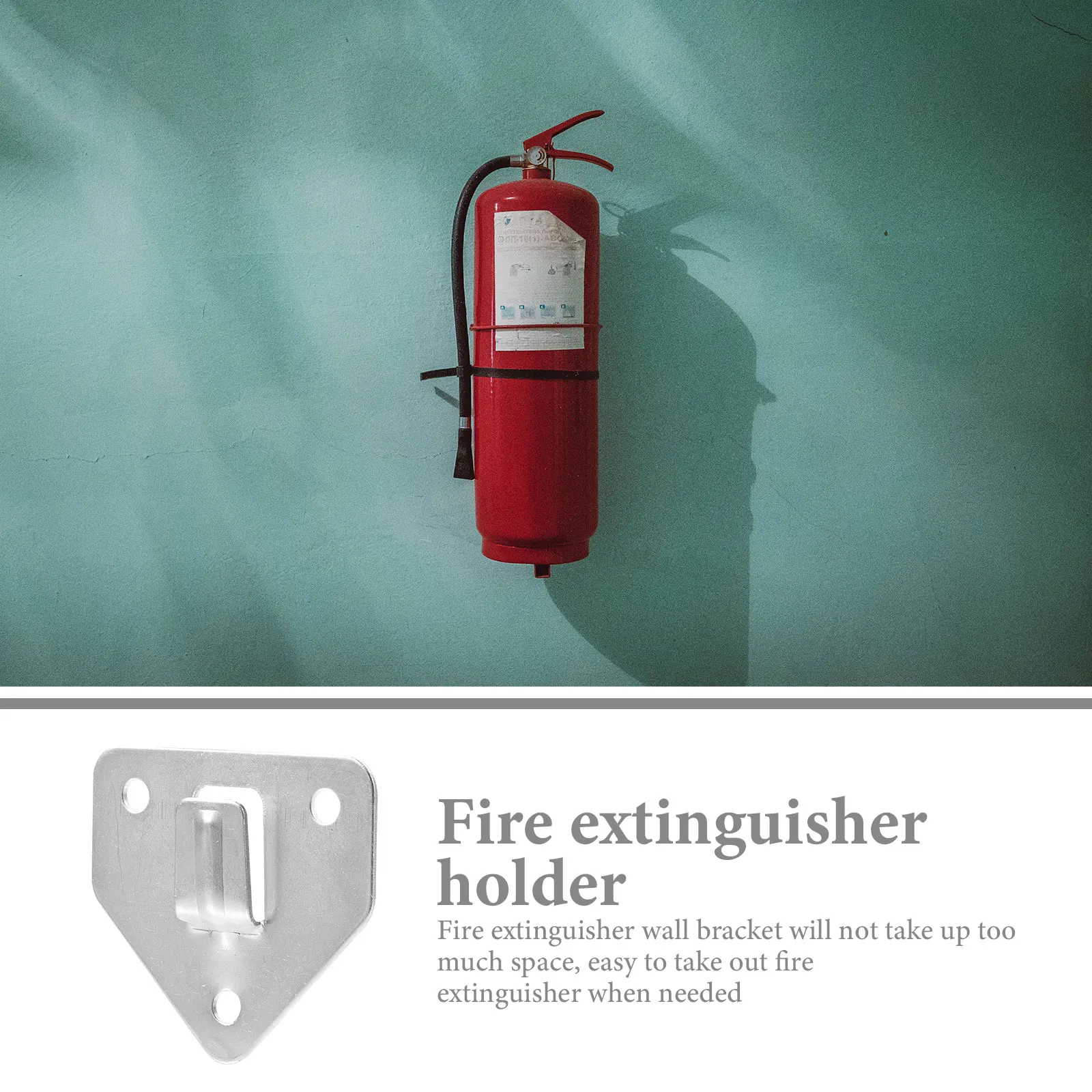 

8 pcs Fire Extinguisher Wall Bracket Heavy Duty Triangle Mount Iron Holder Wall Hook Brackets Mounted Sturdy Safe