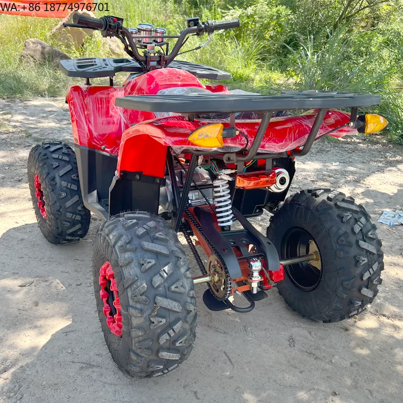Electric Start Automatic 4WD 125cc ATV 4 Seater with Front Rear Disc Brakes 4 Stroke Engine Side Side 4x4 Mini Road