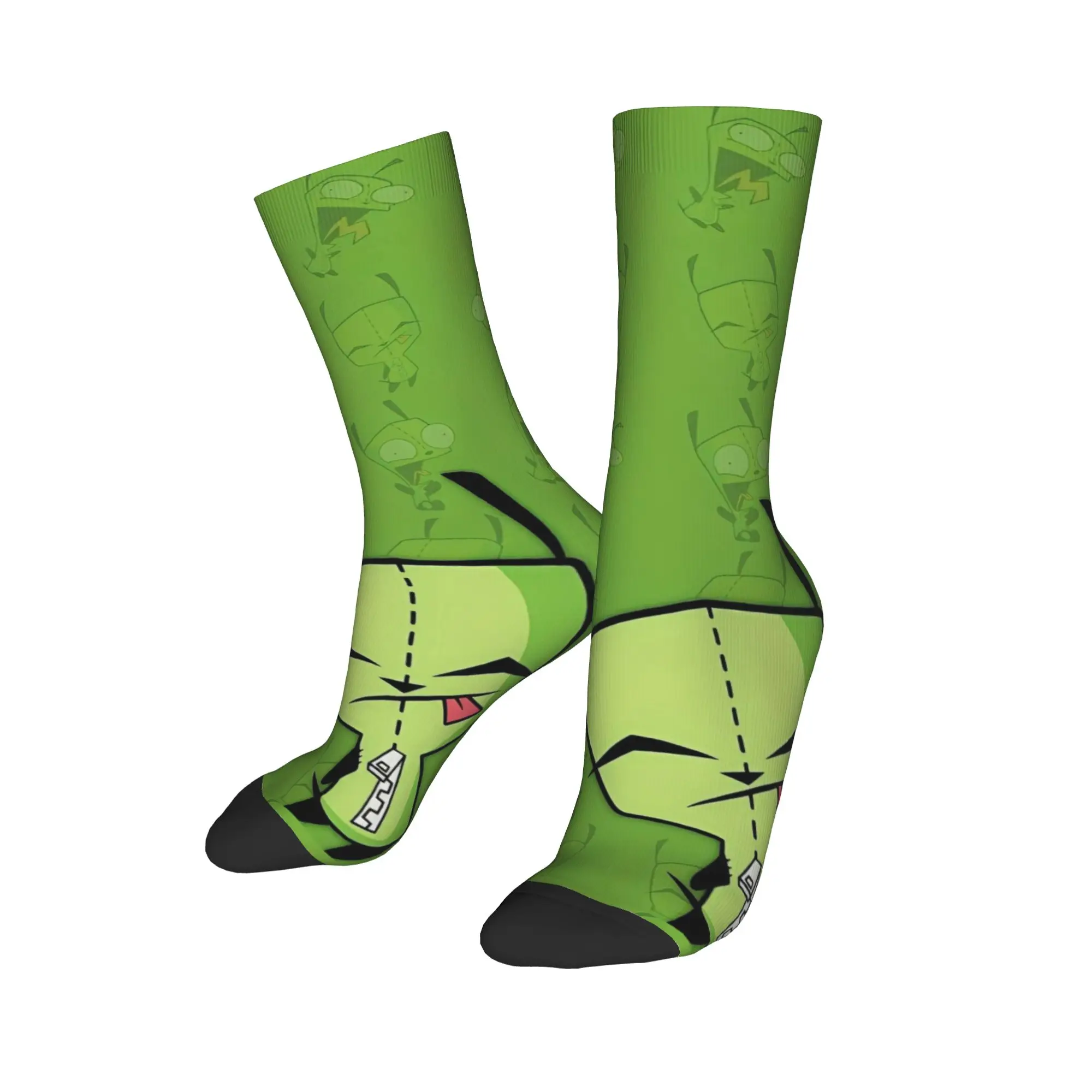 Winter Warm Harajuku Men's Women's  Invaders Zims  Gir Cartoon Socks  Sweat Absorbing Sports Socks,