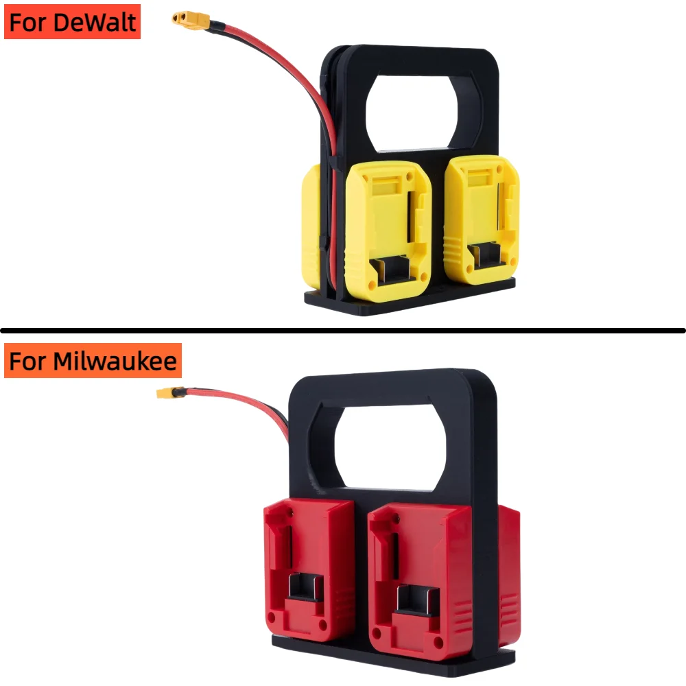 XT60 أداة السلطة أنثى المقبس واجهة مقبس الطاقة لديوالت/ميلووكي 18 فولت/20 فولت/60 فولت ليثيوم أيون موازية 15-21 فولت توريد 4 بطارية