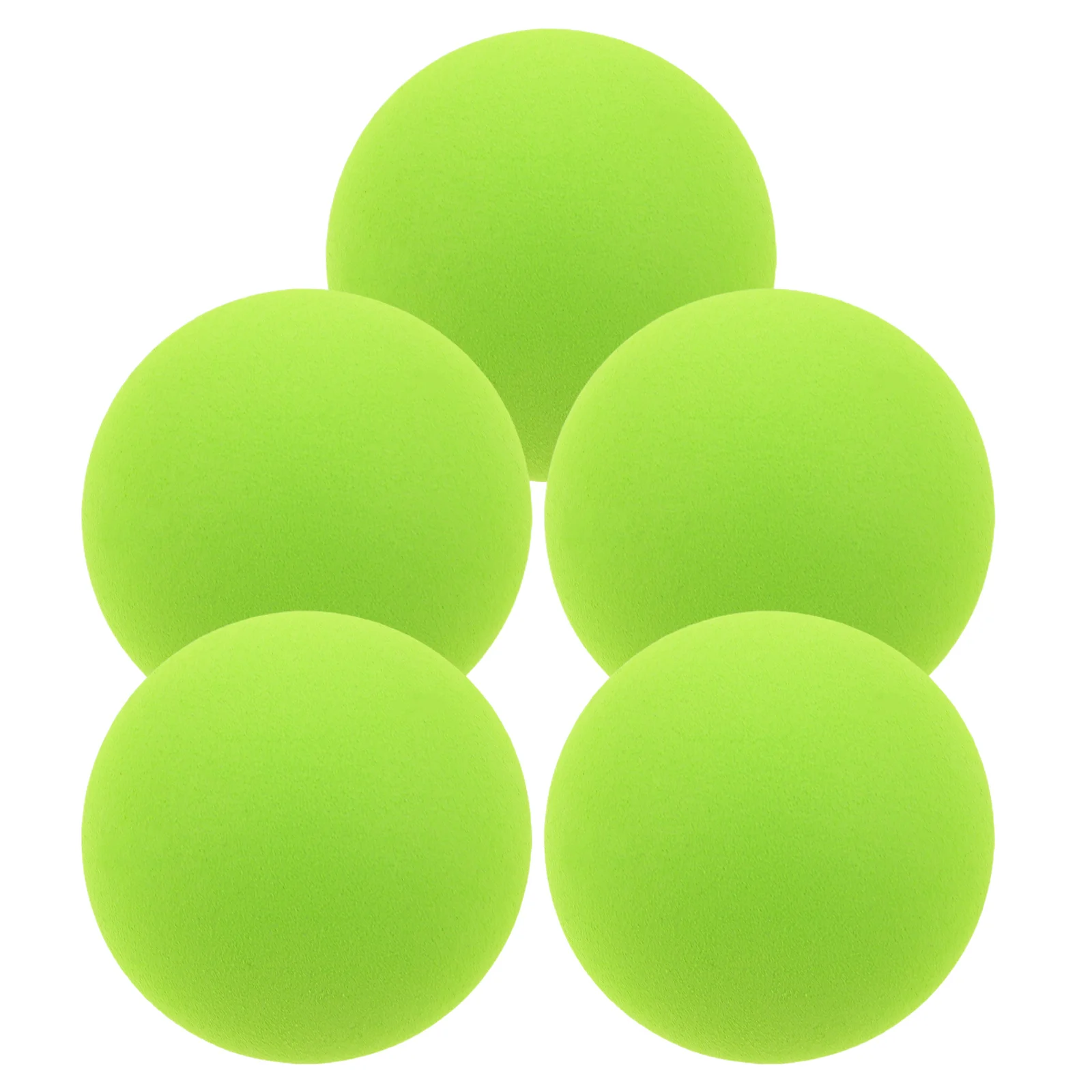 

5Pcs Mini Green Eva Sponge Baseballs 5.5cm Safe for Toddlers Indoor Outdoor Training Hitting Practice Fun Party Favor Balls