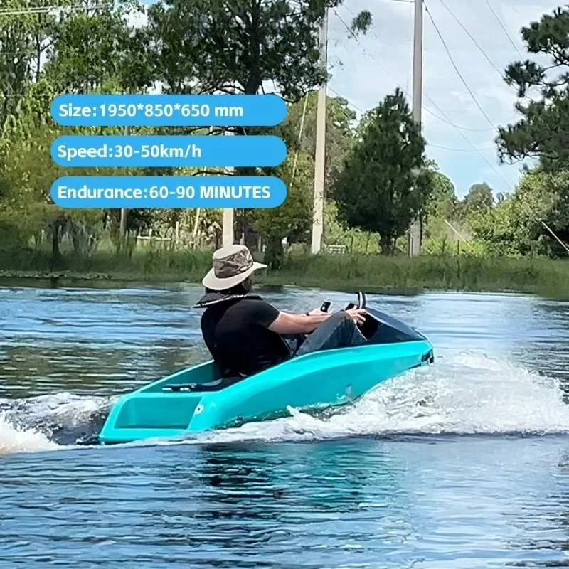 Personal Fashion 15kw Jet Boat with Speed Electric Power Jet Ski for Lake and Ocean Water Sports Outdoor Usage