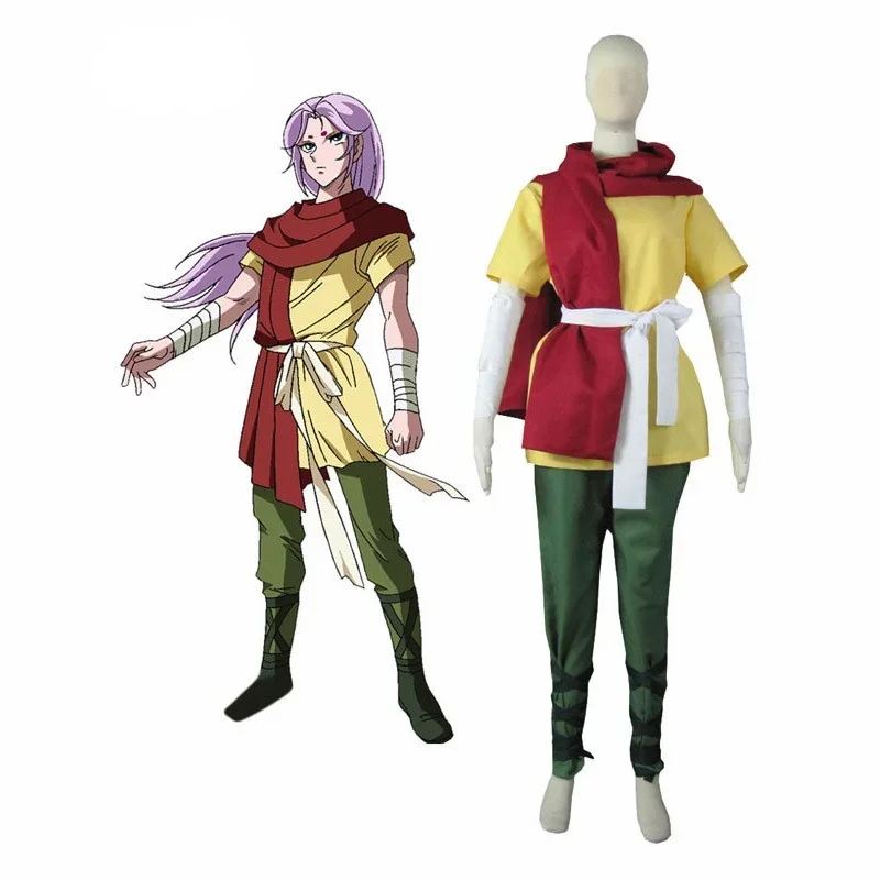 Saint Seiya Soul of Gold Gold Saints Aries Mu Anime Uniform Halloween Cosplay Costume for Adult Kid