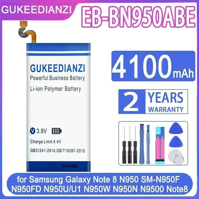 

Аккумулятор мобильного телефона EB-BN950ABE 4100 мАч для Samsung Galaxy Note 8 N950 SM-N950F N950FD N950U U1 N950W N950N N9500 Note8