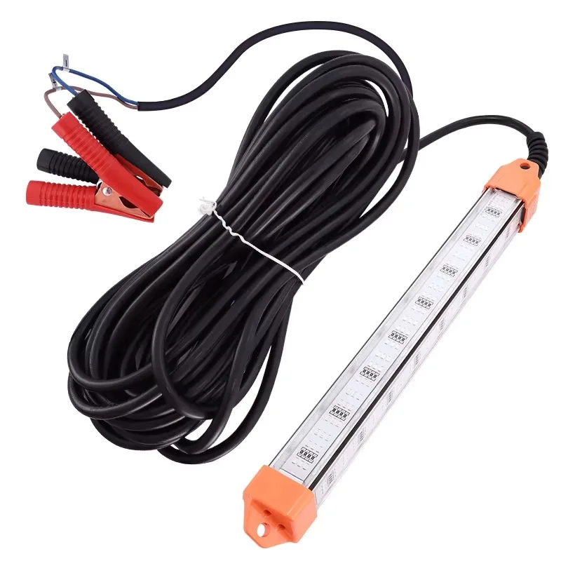 Ne'w IP68 Lâmpada de pesca LED subaquática 100W para pesca de lula IP65 dupla à prova d'água usada por barcos de pesca