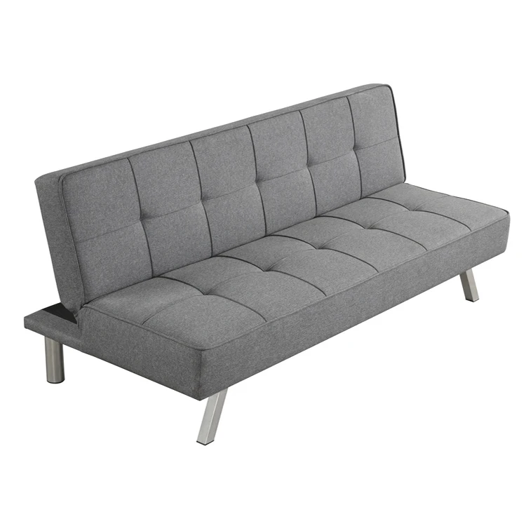 

AL- Modern Design Multifunctional Fabric Folding Sleeper Sofa Bed Customisable With Original Logo Living Room Use Metal Frame%