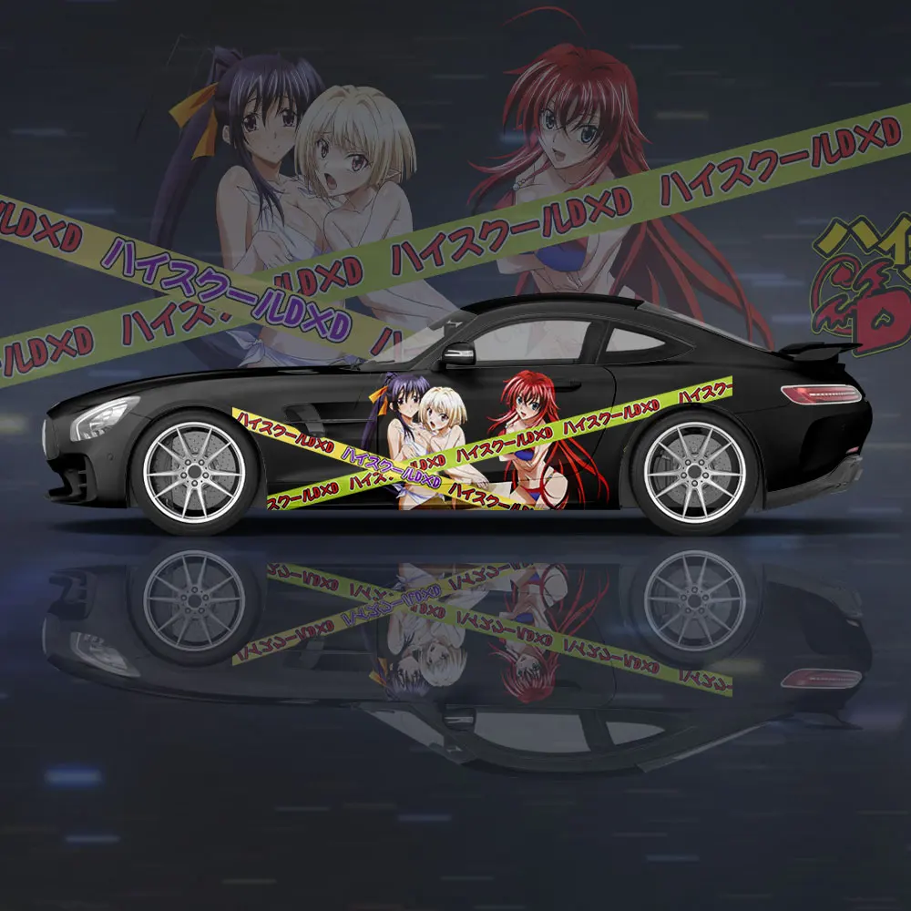 High School DxD Girl Car Wrap Protect Stickers Car Decal Creative Sticker Car Body Appearance Modification Decorative Sticker