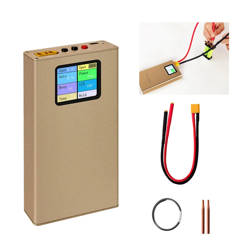 

10000mAh LCD Display Spot Welder Mini Spot Welding Spot Welding Machine Tool Nickel Plate 0.1mm 0.3mm Nickel Strip Sheet DIY