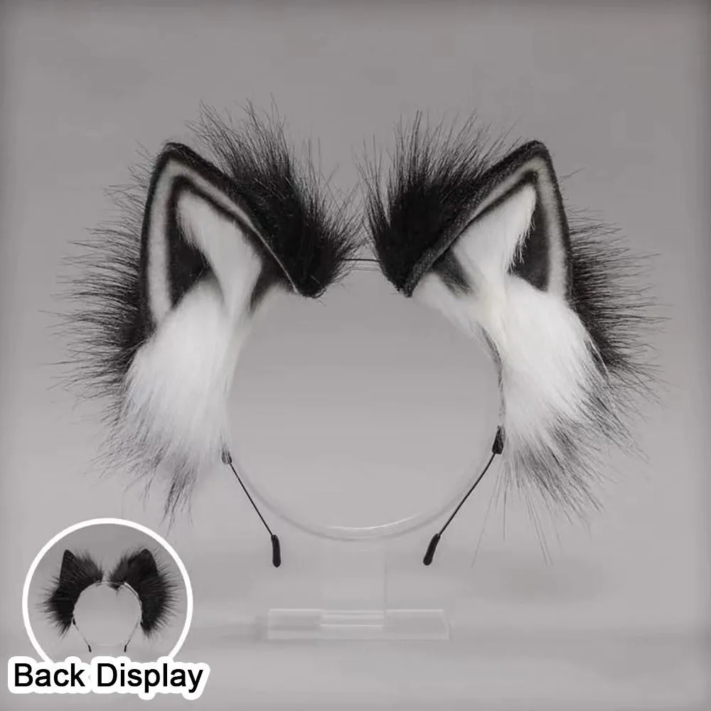 

Cute Cat Ear Headband Simulation Handmade Anime Hair Hoops Fancy Props Cosplay Headwear Women Girls