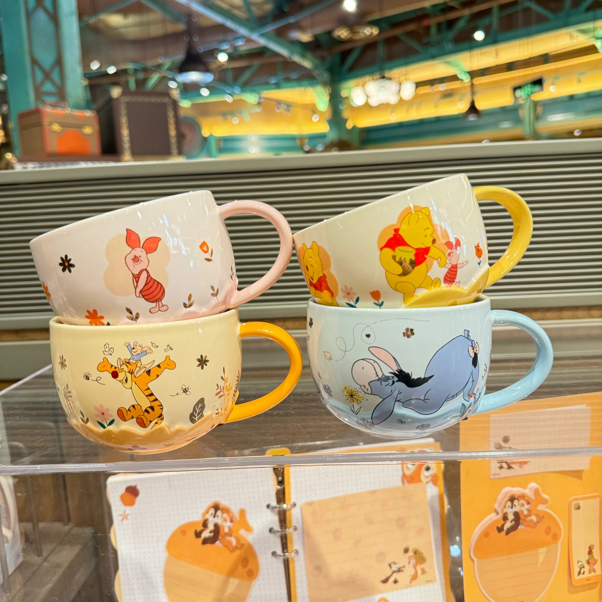 Shanghai Disneyland Disney cartoon Pooh Minnie Mouse Ceramic Cup Drinking Cup