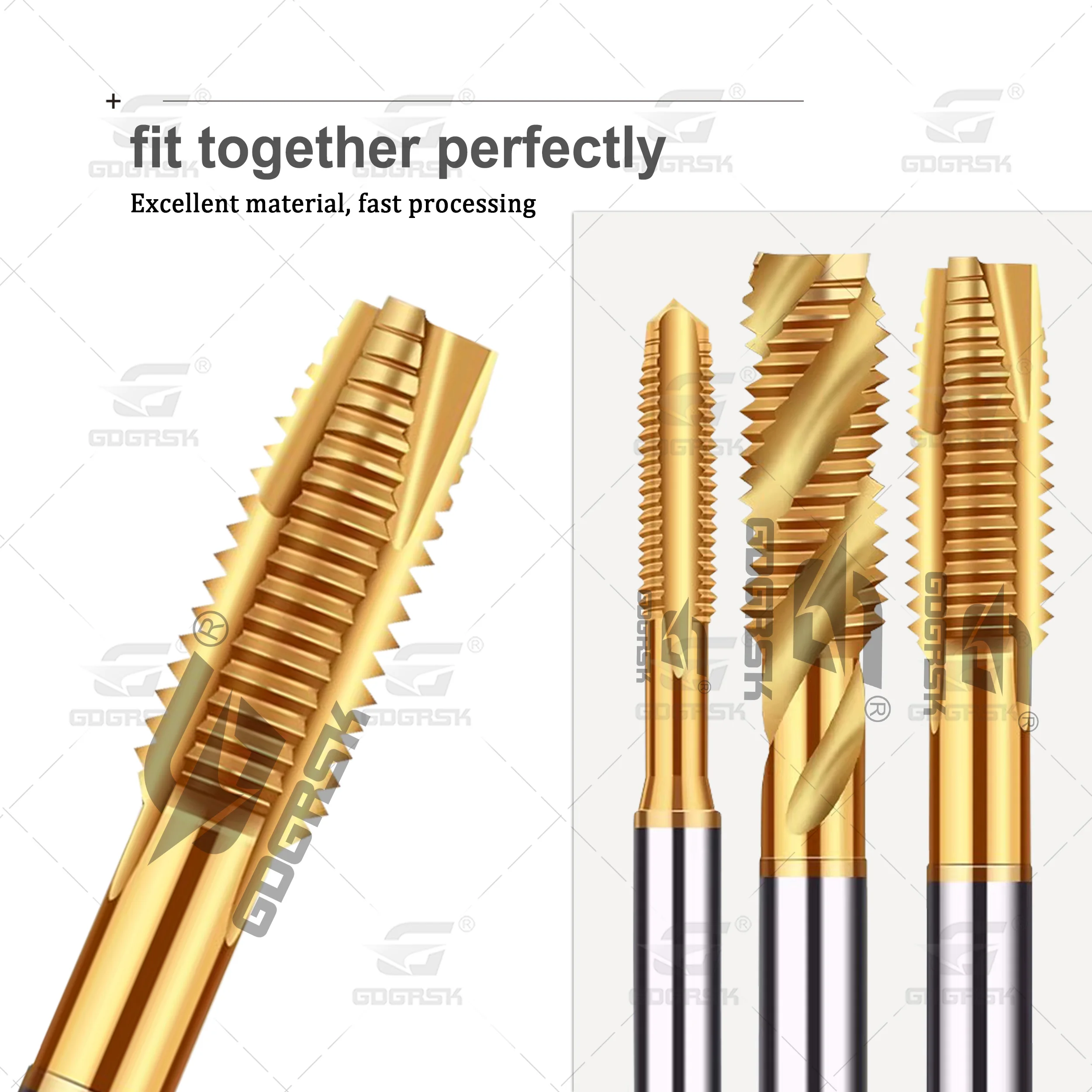 Specialized Helical Machine for Coated Titanium Steel Wire Dies with Cobalt Tipped Tap M2 M4 M6 M8 M10 M24 Thread Tool Drill Bit