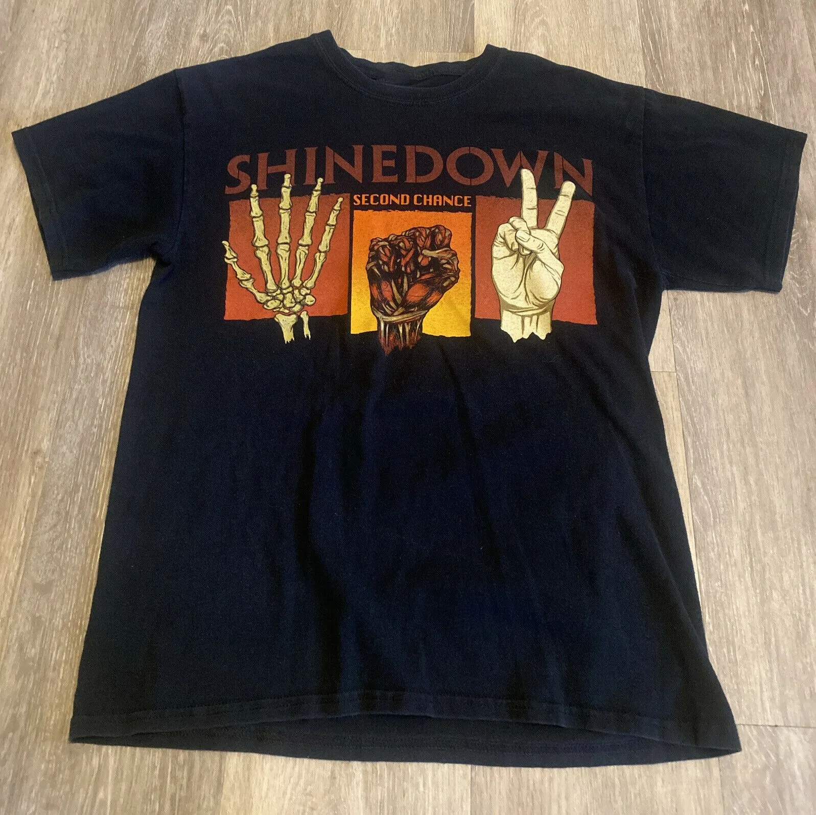 Vintage Second Chance Shinedown Shirt Short Sleeve Black Unisex S-234XL