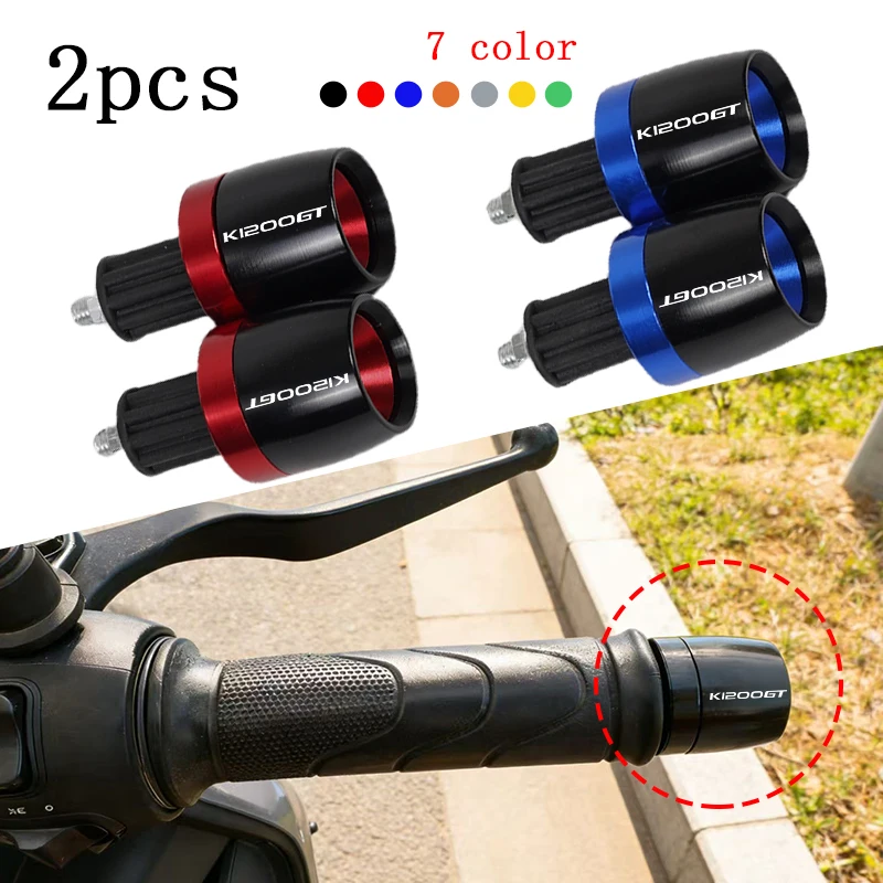 Motorcycle Handlebar Grips Handle Bar Cap End Plugs For BMW K1200 GT K1200GT K 1200GT 2010-2022 Accessories