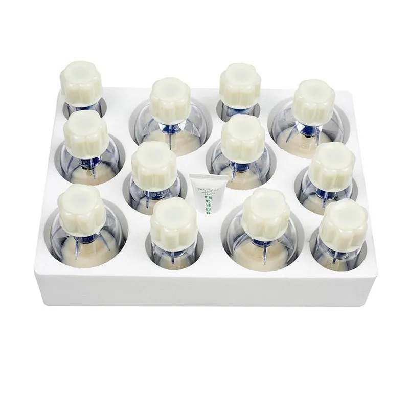 12 pieces of cupping apparatus Household vacuum tank extraction hand screw rotary thickening explosion-proof cupping