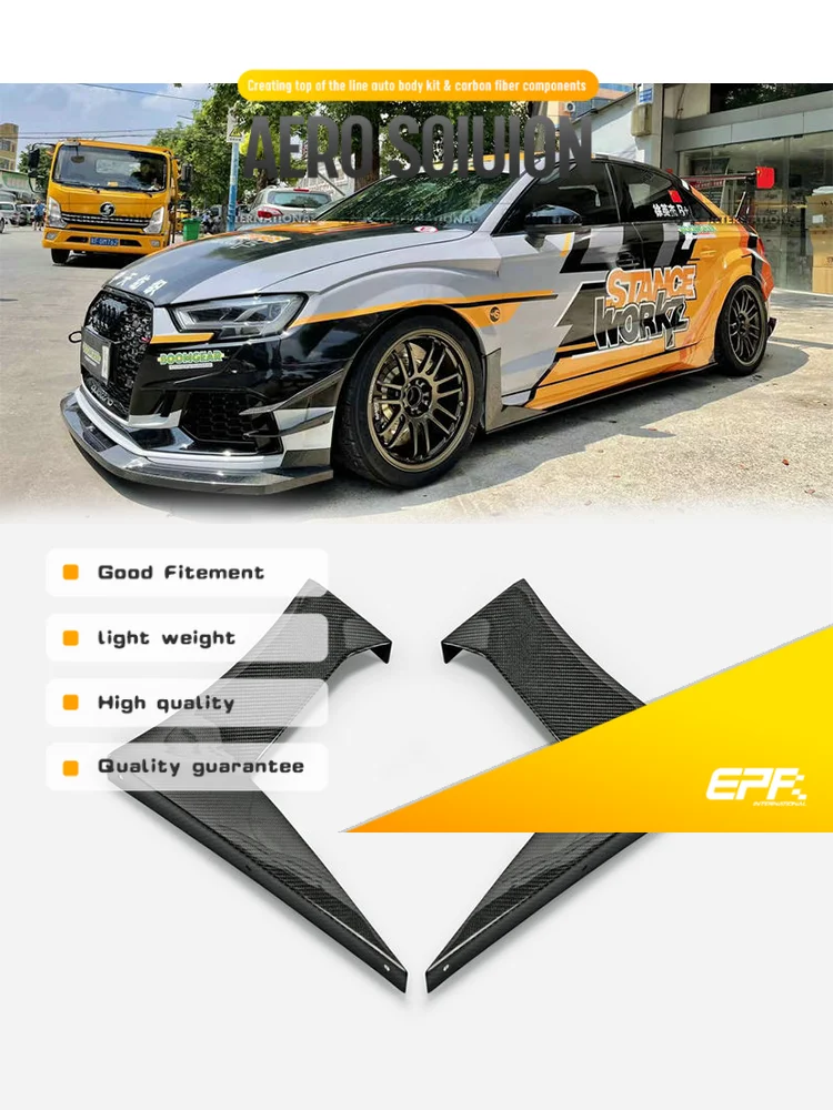 

For Audi RS3 S3 8V Front Fender Add-On - Stanceworkz Spec-LM Design - Perfect Fit for 8V Models