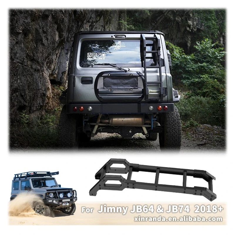 Escada Traseira de Alumínio JROAD para Carro, Escada de Acesso Traseiro para Suzuki JIMNY JB64 JB74 JC74 3/5 Portas 2019 2020 2022 2023 2024 2025