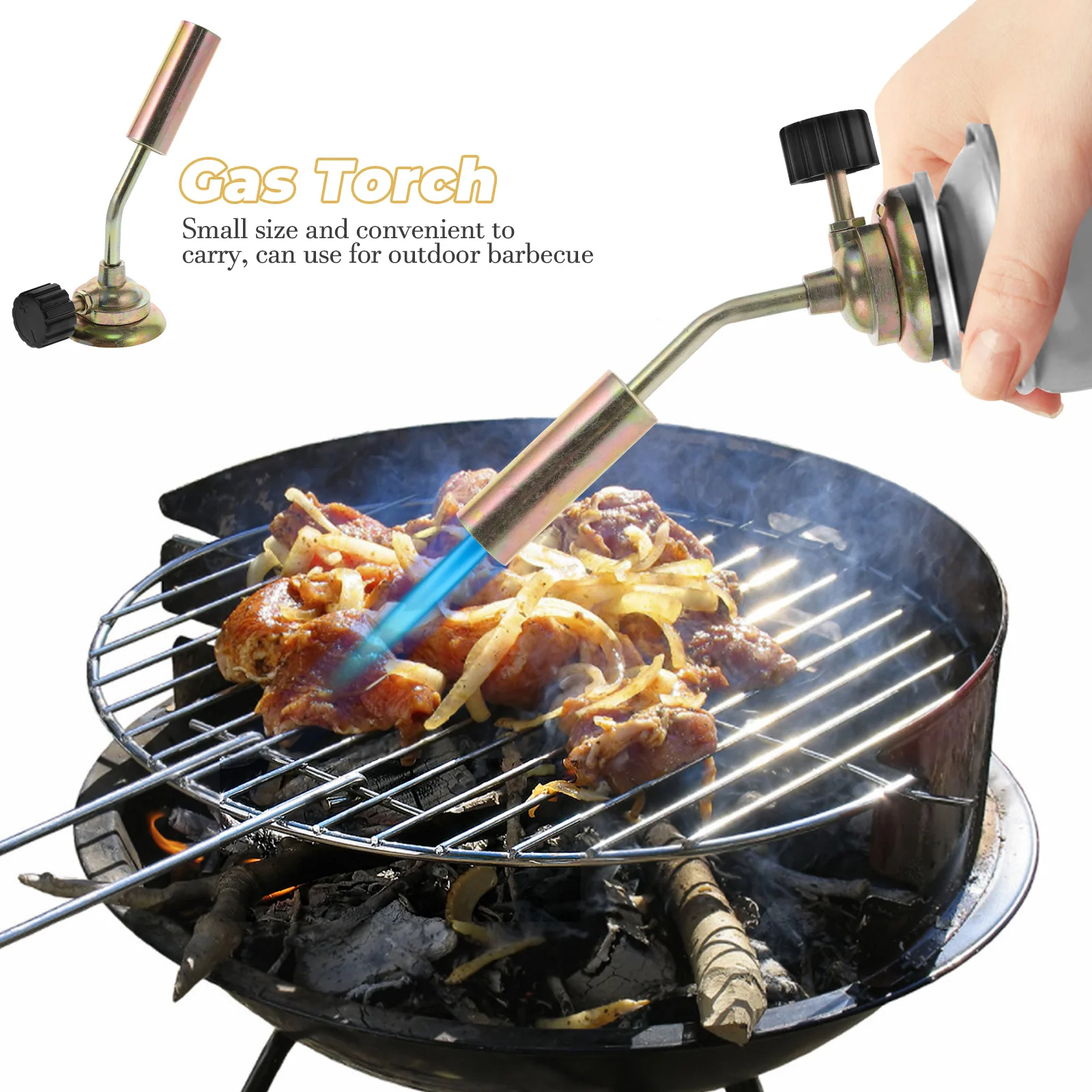 

gas welding alloy burning portable mini blow for outdoor barbecue kitchen baking camping cooking flame igniter gas