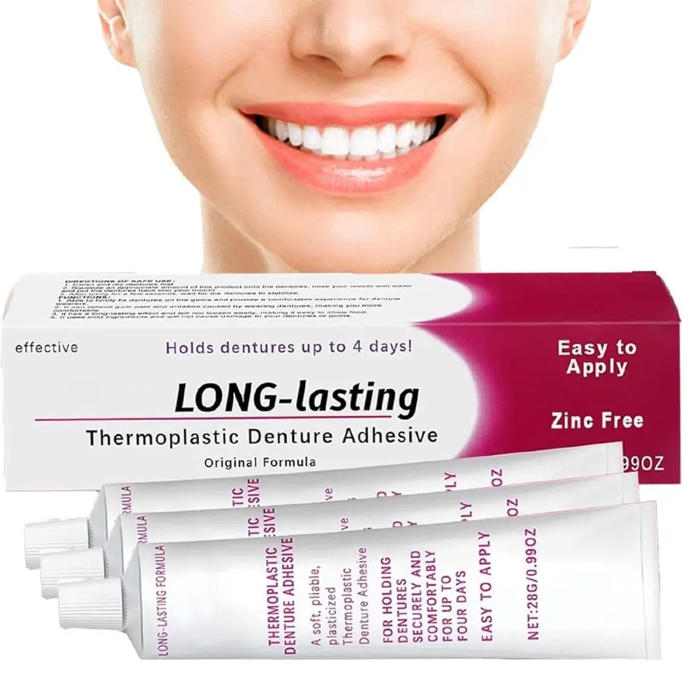 Seamless Fit Thermoplastic Denture Adhesive Comfortable Portable Oral Health Care Reusable Long Lasting Denture Care