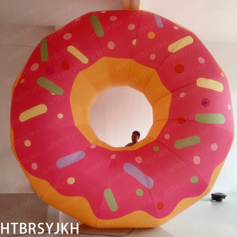 Inflatable cartoon food donut dessert cake bread gas model shopping mall scenic area door decoration gas model