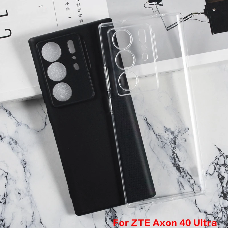 Full Camera Protection Case For ZTE Axon 40 Ultra Funda Soft TPU Transparent Phone Shell For ZTE Axon40 Ultra 6.8\