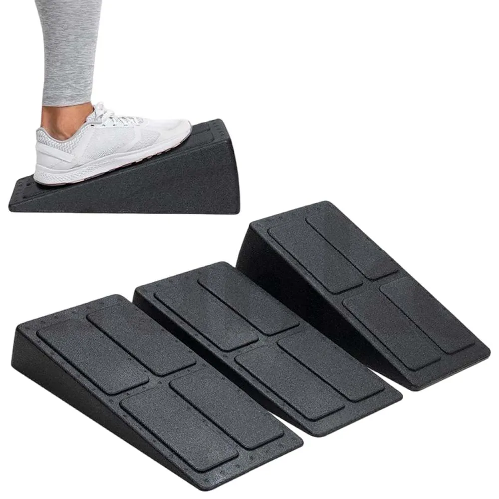 3pcs/Set Yoga Bricks Squat Wedge Blocks Slant Board Adjustable Non-Slip Foot Stretcher for Exercise Gym Fitness Yoga Accessories