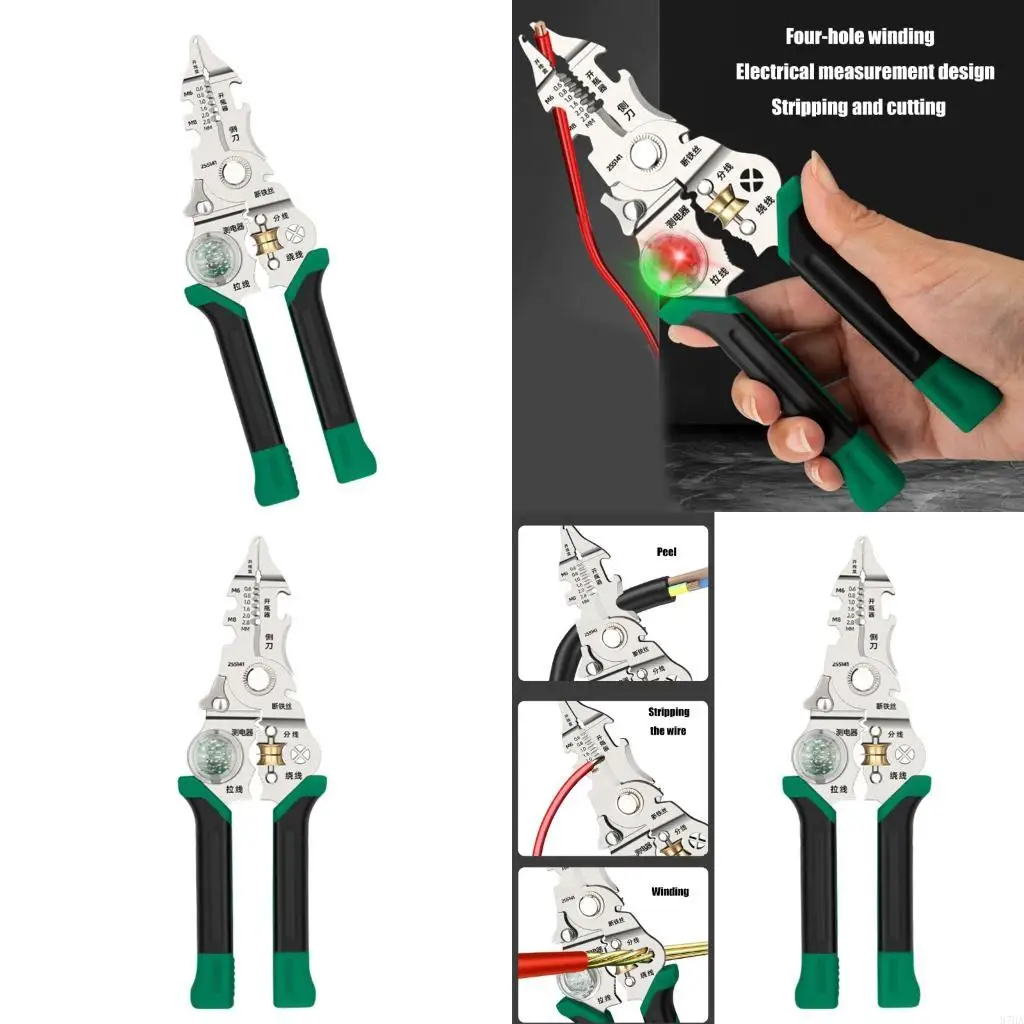 

Electrician Stripping Plier With Comfortable Grip Handle for Cable Wire Cutting 87HA