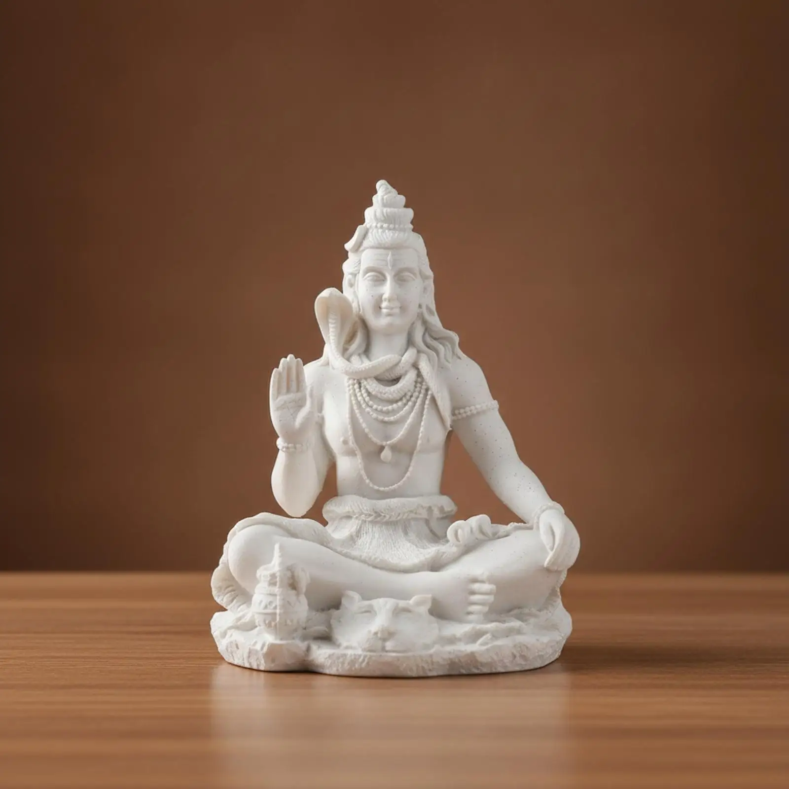 Figurine Meditating Statue with Handcrafted Look Hindu Idol for Meditation view 4