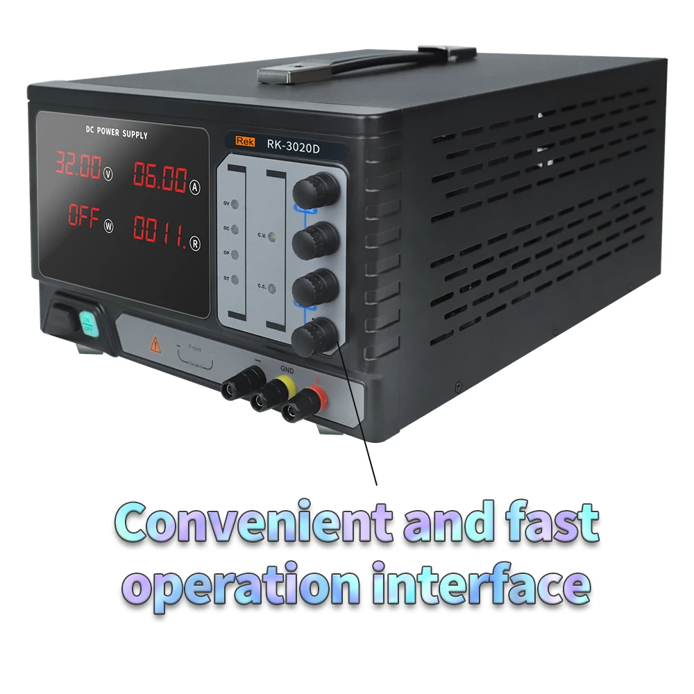 مصدر طاقة تيار مستمر - RK-3030D مصدر طاقة تحويل 30 فولت 30 أمبير (مقياس الجهد)