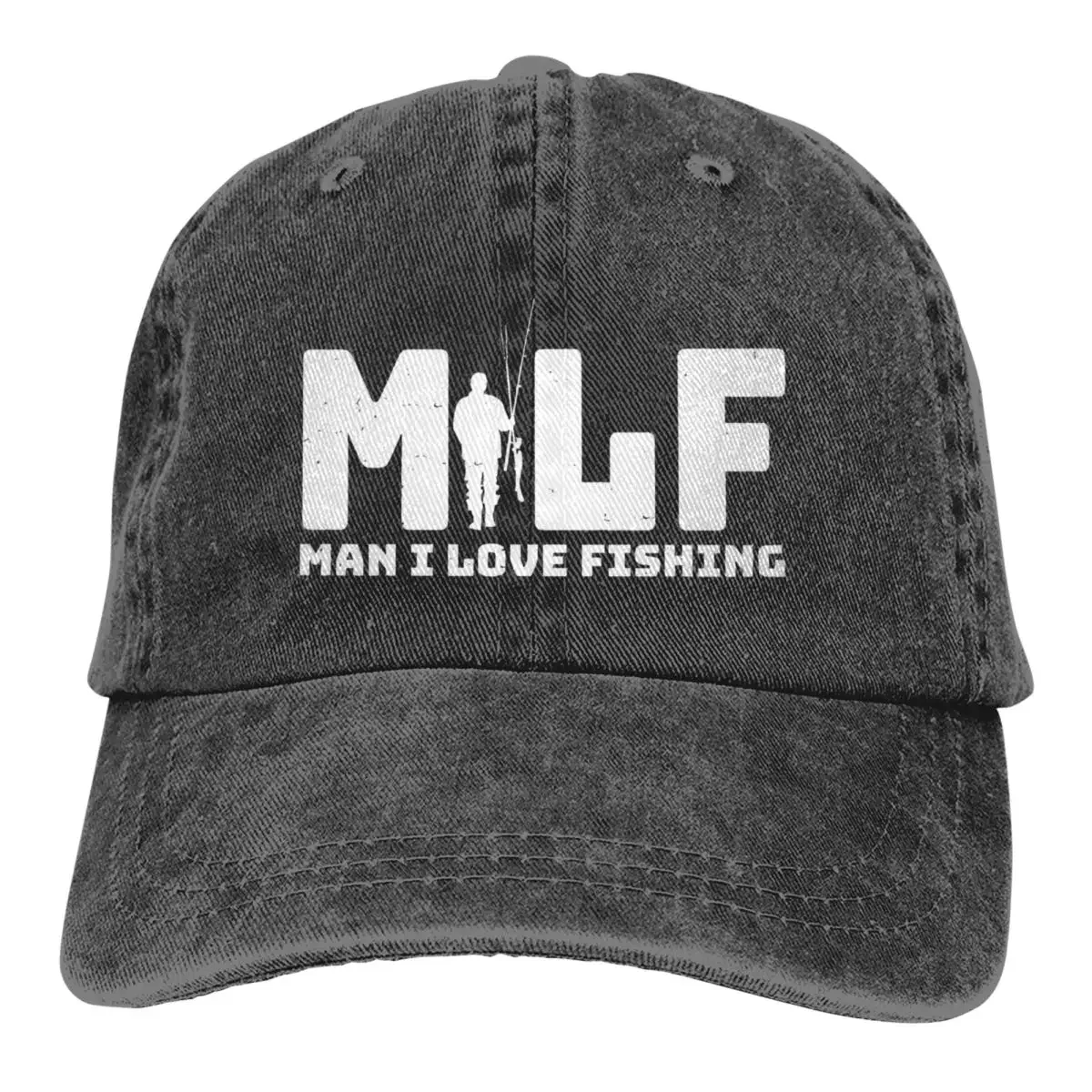 

Casual MILF Man I Love Fishing Retro Baseball Caps for Men Women Distressed Washed Snapback Cap Outdoor Summer Caps Hat