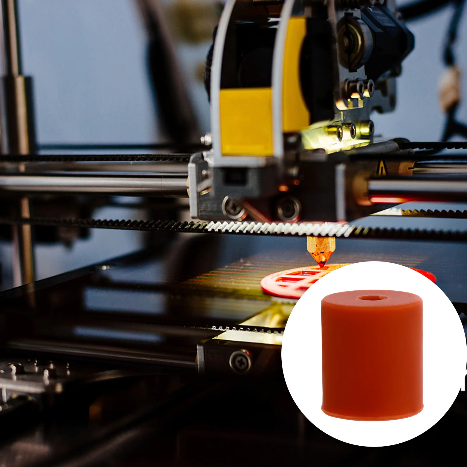 

1 Set Of Silicone Hot Bed Leveling Column 3D Printer Parts Heat-Resistant Vibration Reduction Easy Install Printer Platform