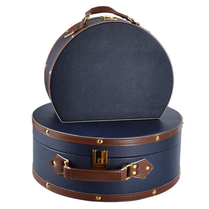 

Nordic leather semicircular suitcase, entrance storage box, storage box, model room, cloakroom, exhibition hall decoration