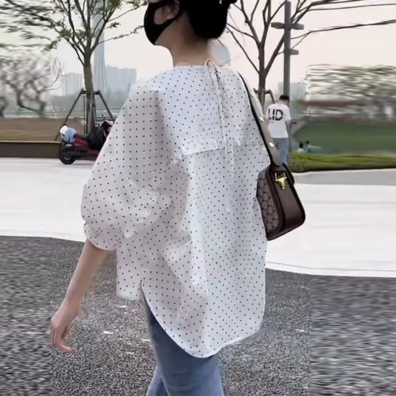 غير النظامية فضفاضة المرأة irt تصميم الإحساس صيف جديد Sle حجم كبير Earlet أعلى زر جولة Ne ort Sve irt
