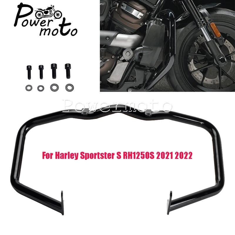 

Для Harley Sportster S 1250 RH1250S 2021-22 стальной чёрный защитный кожух для мотоцикла