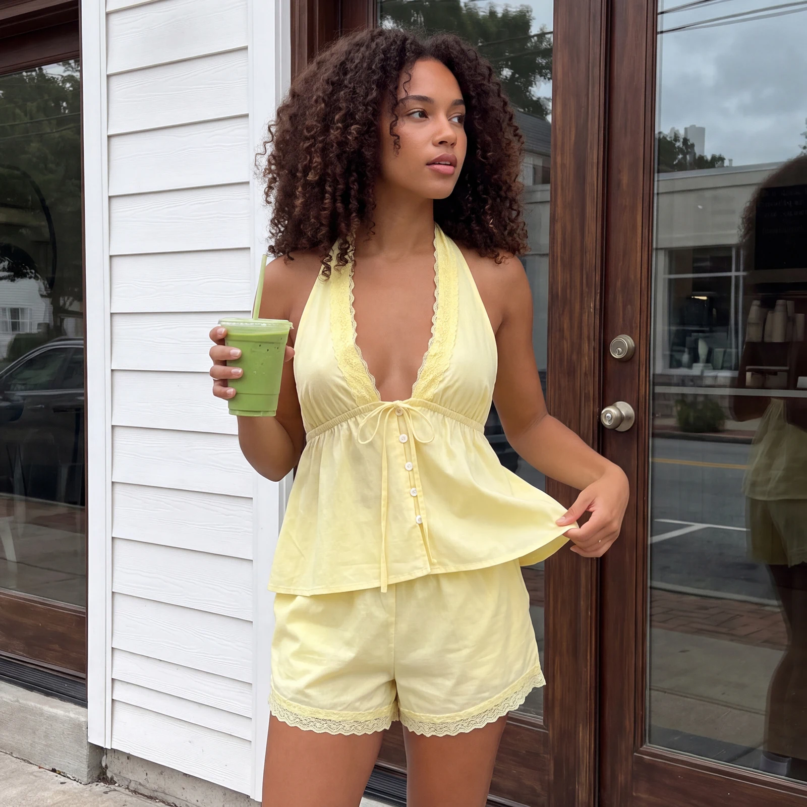 Elastic Lace Trim - Women Summer Casual Outfit Lace Trim