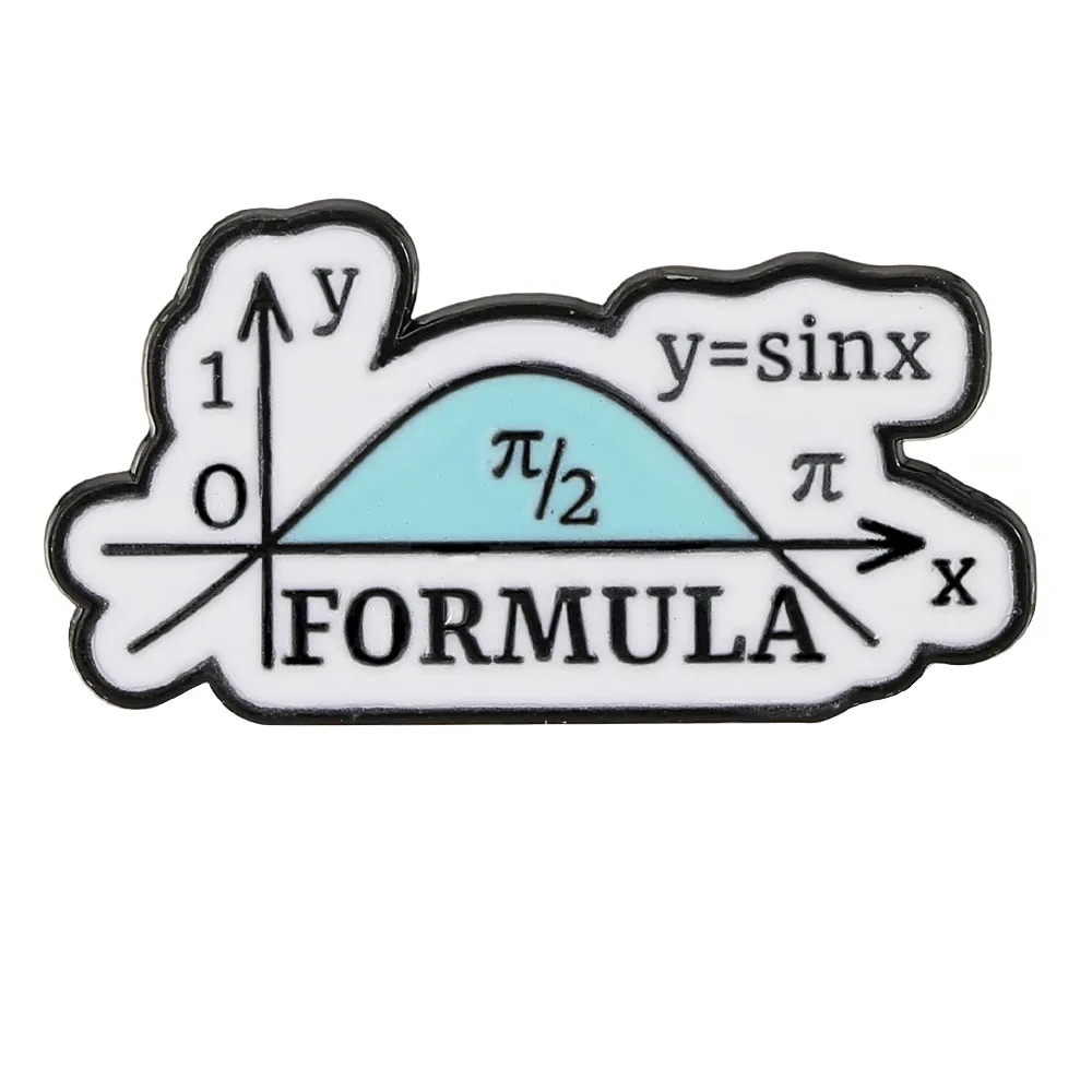 شارة العنصر الفيزيائي والكيميائي الجديدة الإبداعية دورة شخصية الجينات تحويل الرياضيات بروش الملابس ملحقات حقيبة الظهر