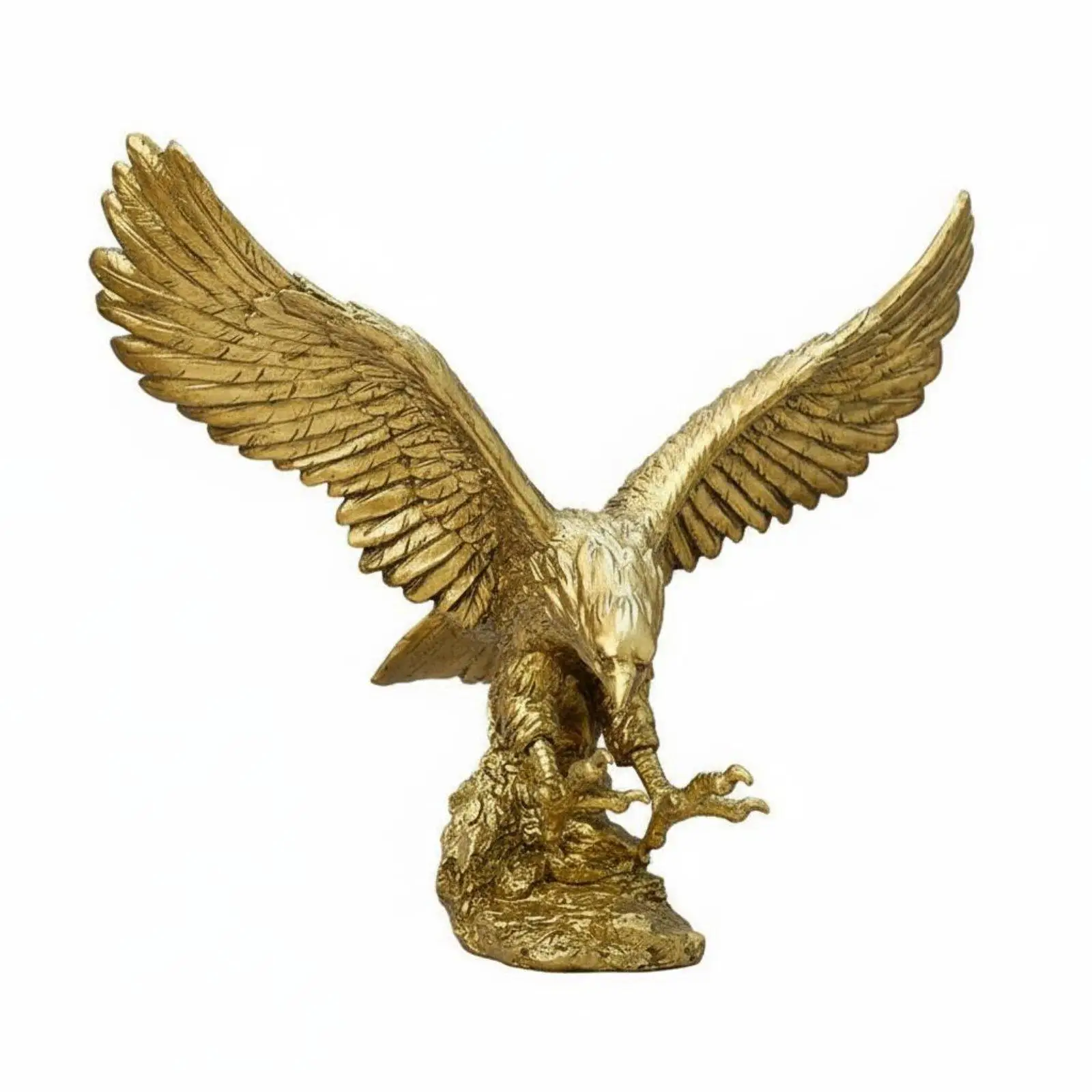 Hand Crafted Resin Eagle Figurine for Office Desk Decor Animal Sculpture Bird Decoration Home Accessory Symbol of Determination