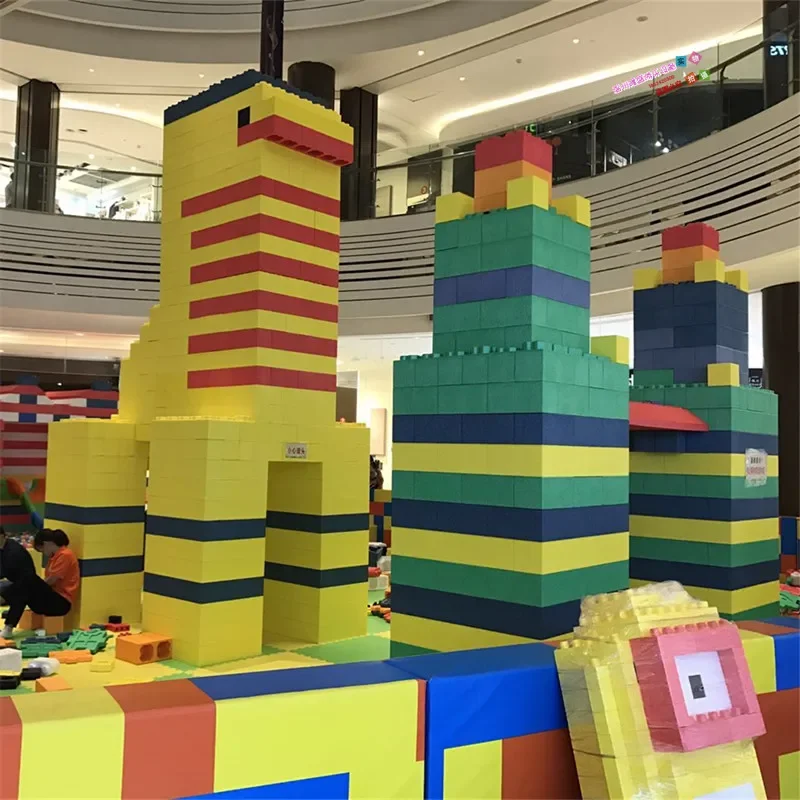 Large children's EPP building block children's paradise building block shopping mall giant foam building block indoor naughty