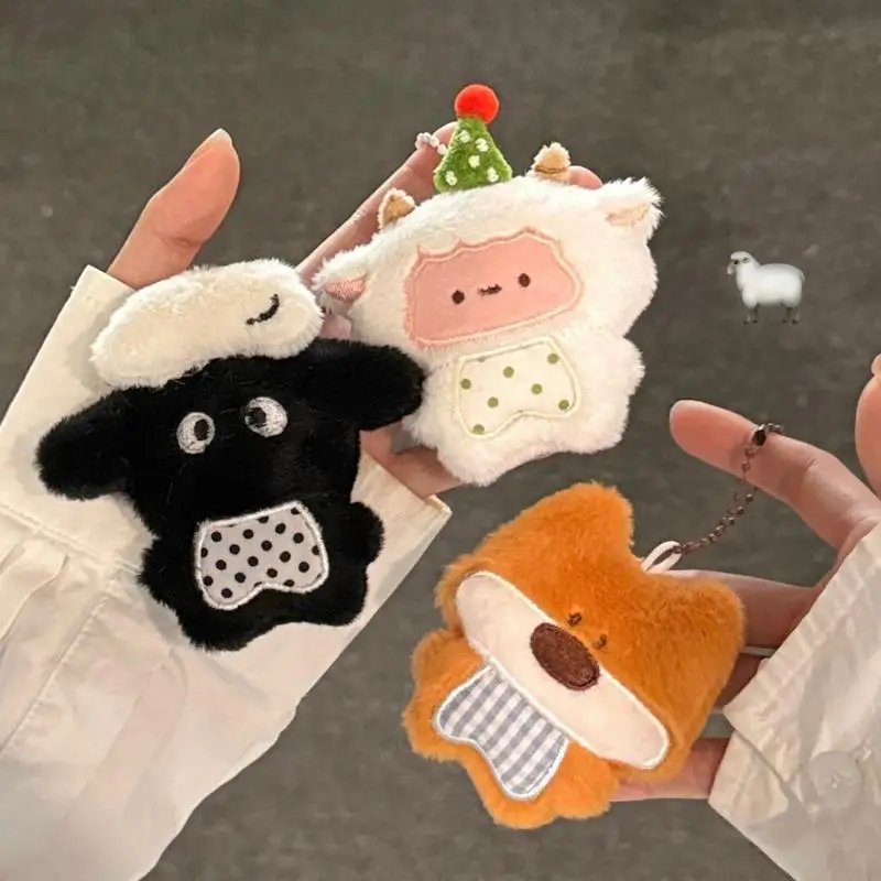 Creative Plush Animal Pendant Versatile Wallet Pendant Earphone Bag Hanging Decoration Accessories