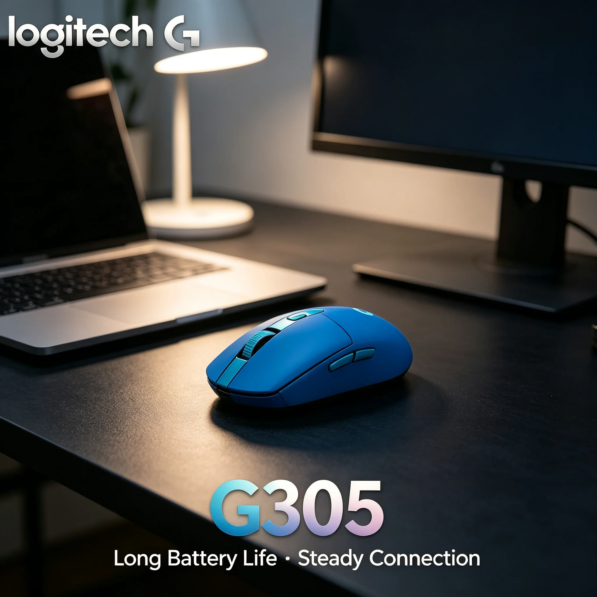 Logitech G305 2.4G Wireless Gaming Mouse Adjustable DPI High Tracking Performance For Desktop Laptop E-sports
