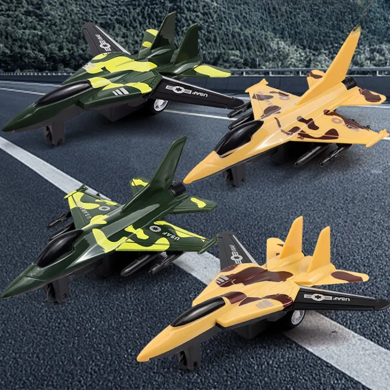 

Spacecraft Pull Back Airplane Gifts Children's Fighter Jet Model Toy Boy Camouflage Aircraft Lifelike Warplane Toys & Hobbies