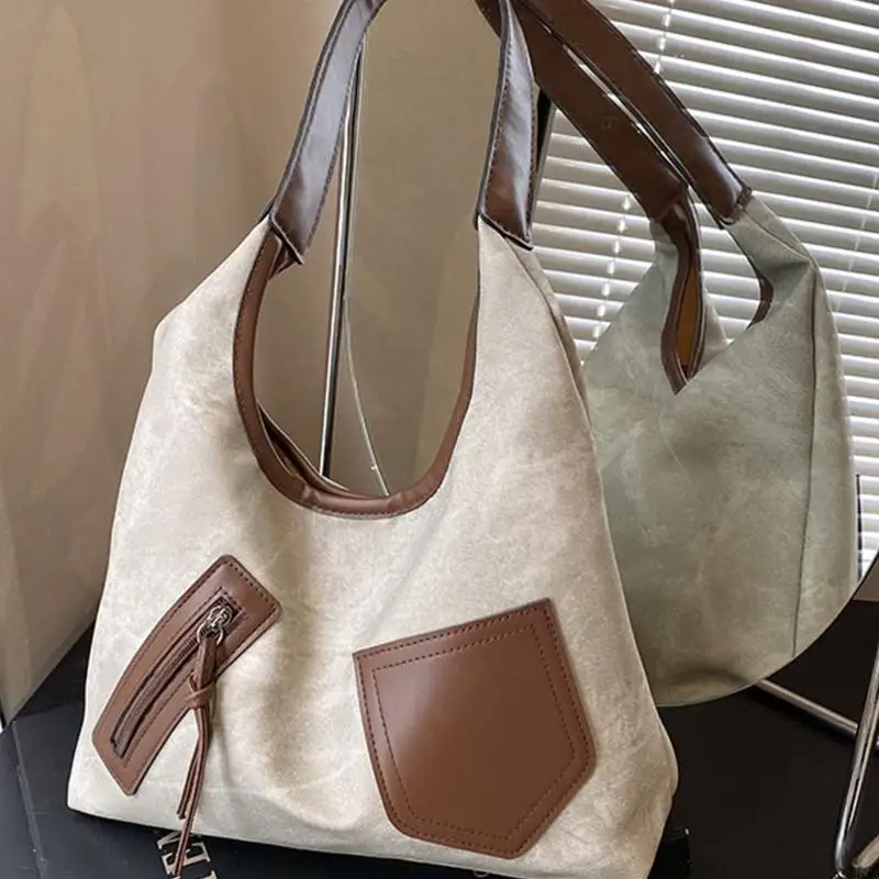 

Large Capacity Shoulder Bag for Women Retro Armpit Bag Stylish Commuting Bag 20CA