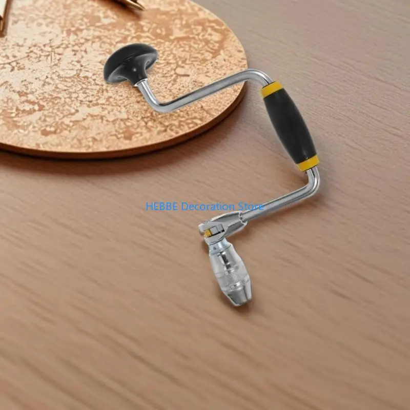 B0KC Multifunctional Carpenter Bit Support Hand Tool Hand Crank Drill for High Precisions Drilling In Metal & Fiberglass