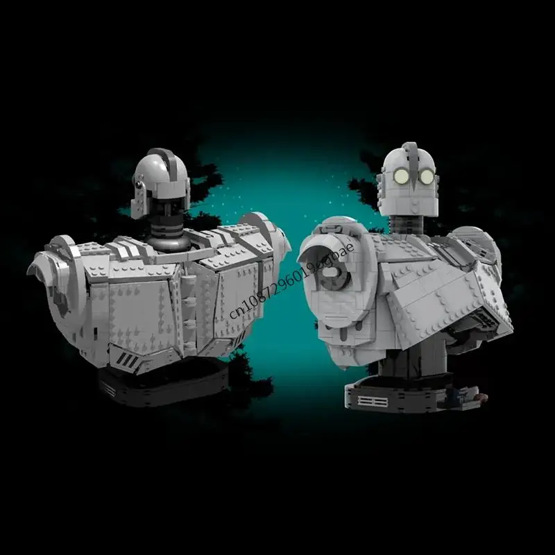 NUOVO 1754PCS Famoso gioco Film MOC Ferro Busto gigante modello Idee creative fai da te Bambino Natale Giocattolo Assemblaggio Puzzle Regalo di compleanno