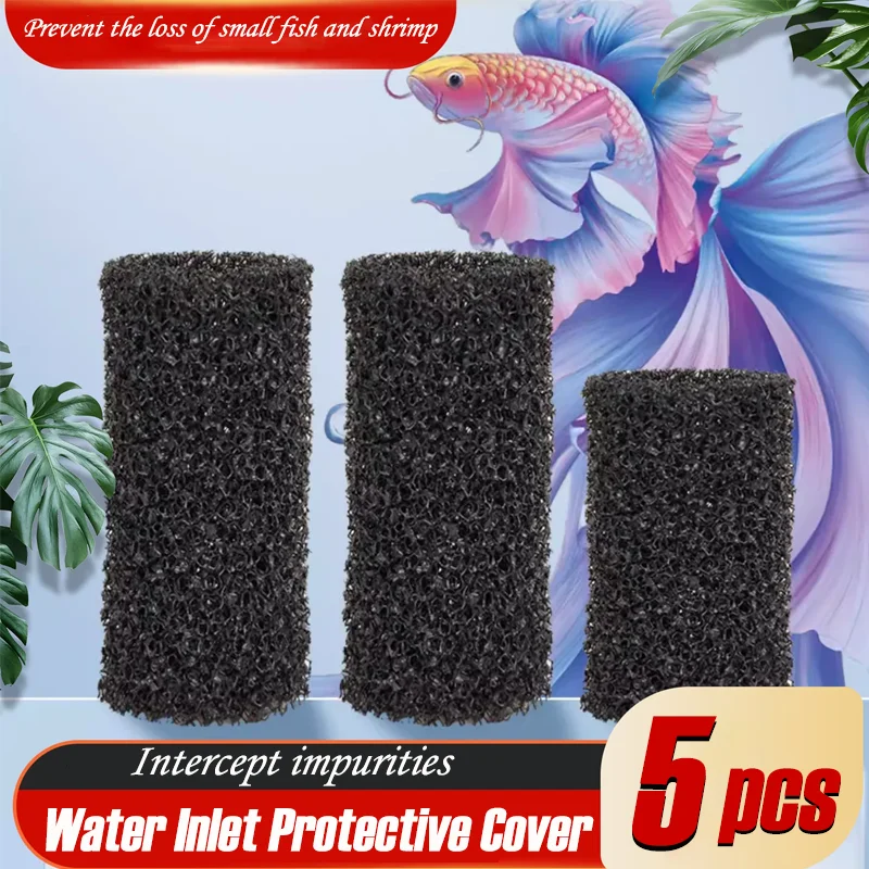 5/10pcs Aquarium Biochemical Filter Sponge Multifunctional Fish Tank Inlet Water Pre-Filter Sponge Cartridge Replacement Filter