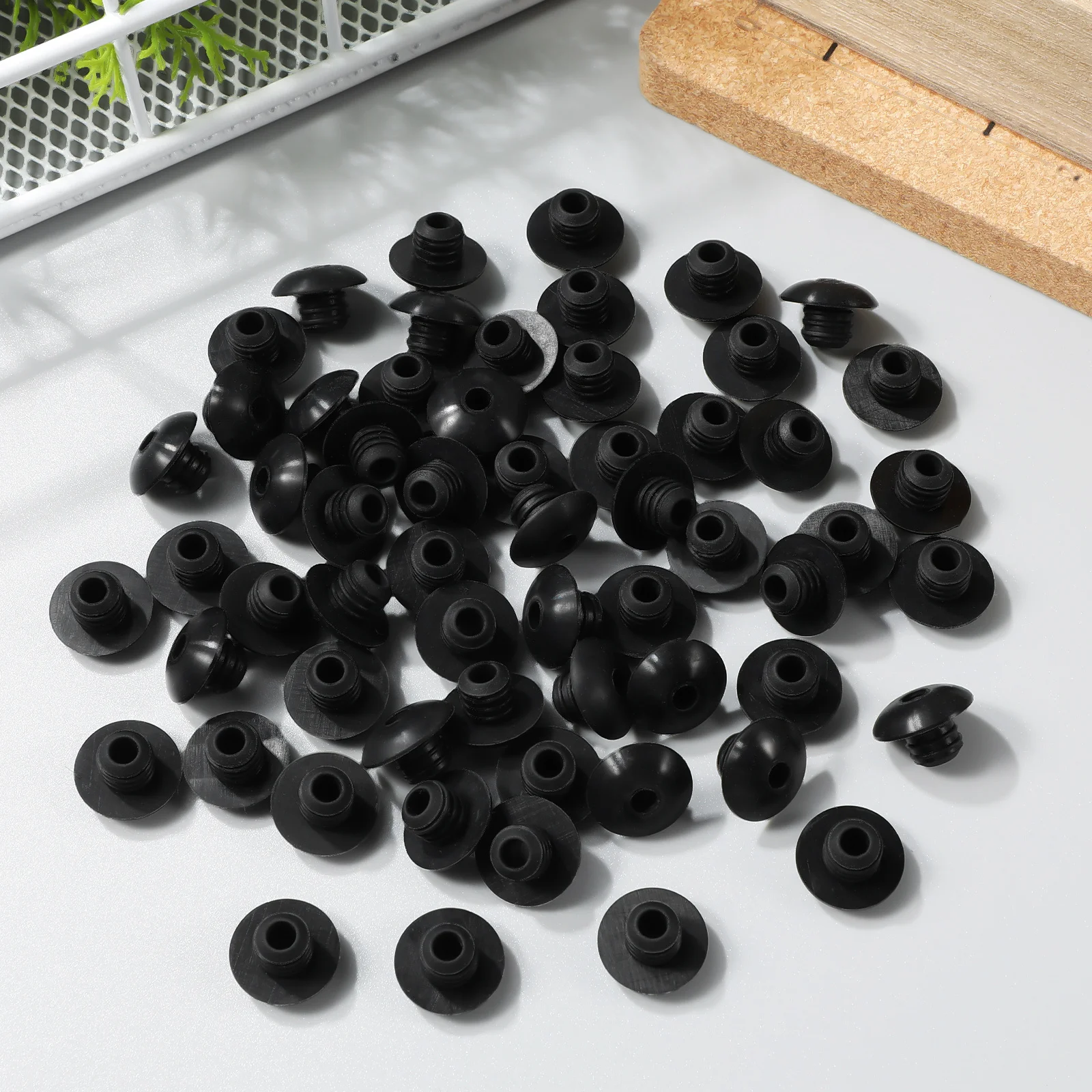 

120Pcs Waterproof Stoppers Heavy Duty Pegboard Hooks Retainers Reusable Screw in Peg Hook Stopper for Wall Storage Solutions